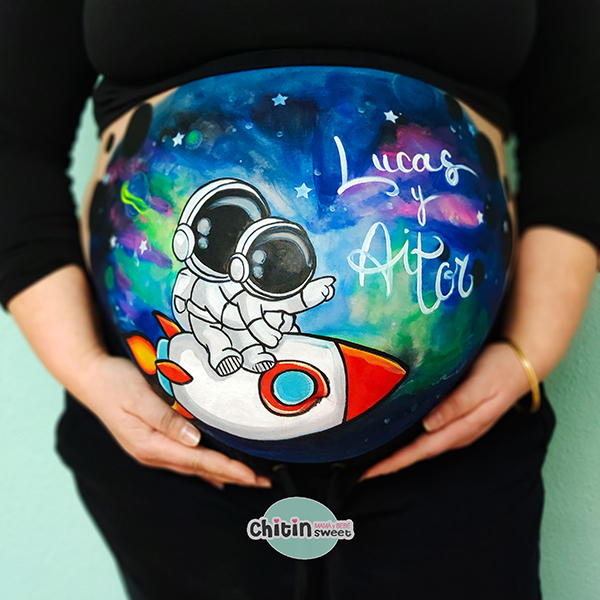 bellypainting-astronauta-babyshower-elda-petrer-alicante-embarazada