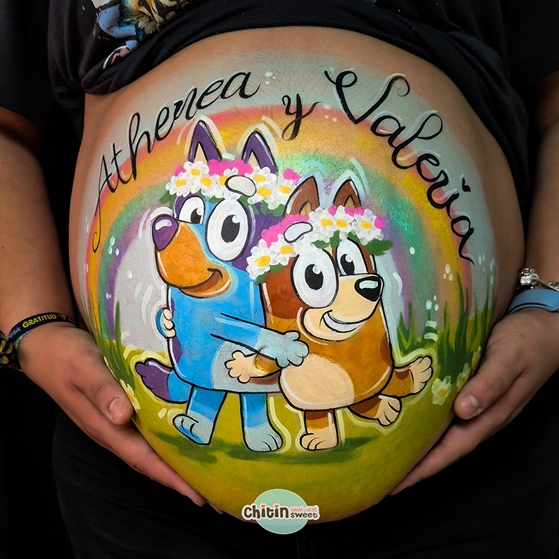 bellypainting-bluey-bingo-elda-embarazada-embarazo