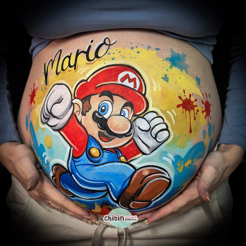bellypainting-mario-bross-premama-primeriza-mamá-babyshower-embarazada-ecografia-elda-alicante-elche-doula-parto-preparto