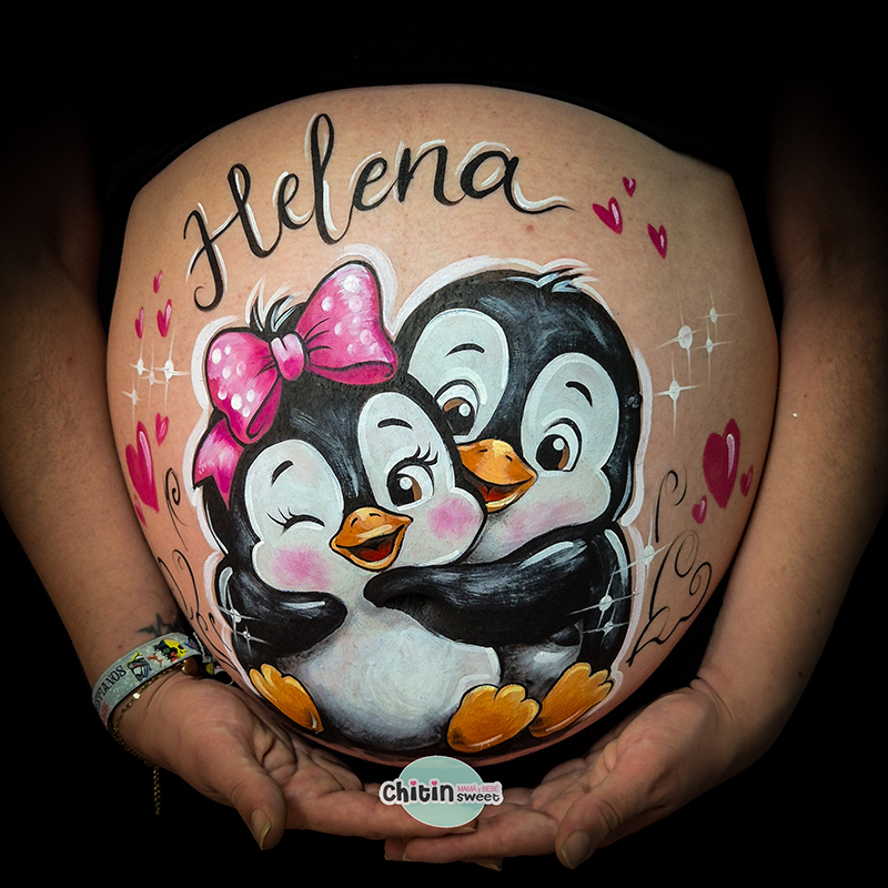 bellypainting-pingüinos-elda-alicante-ecografia-embarazada-embarazo