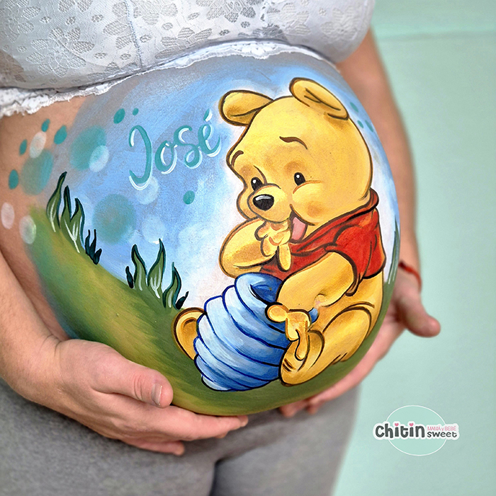 bellypainting-winnypooh-elda-babyshower-pintabarrigas-alicante-embarazada