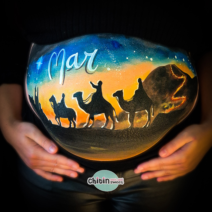 reyesmagos-alicante-embarazada-bellypainting-elda-bolón-regalo-ecografía-fotografía