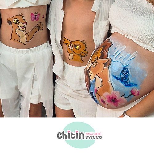 Sesión de Belly Painting en familia