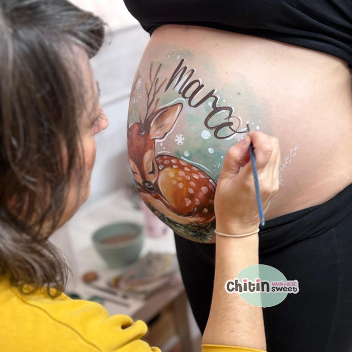 bellypainting-ciervo-navidad-embarazada-dibujo-embarazo-premama-ecografia-estudio-premama-hipnoparto-preparacion-parto-elda-babyshower-alicante