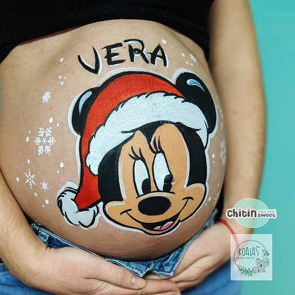 bellypainting-minnie-navidad