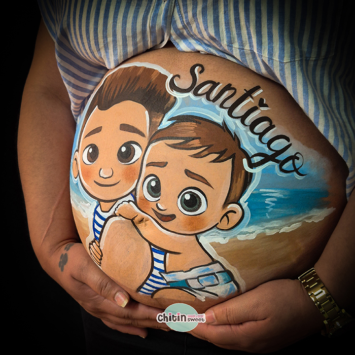 bellypainting-elda-embarazada-embarazo-pintabarrigas-ecografia-babyshower-hiperrealismo-bebé