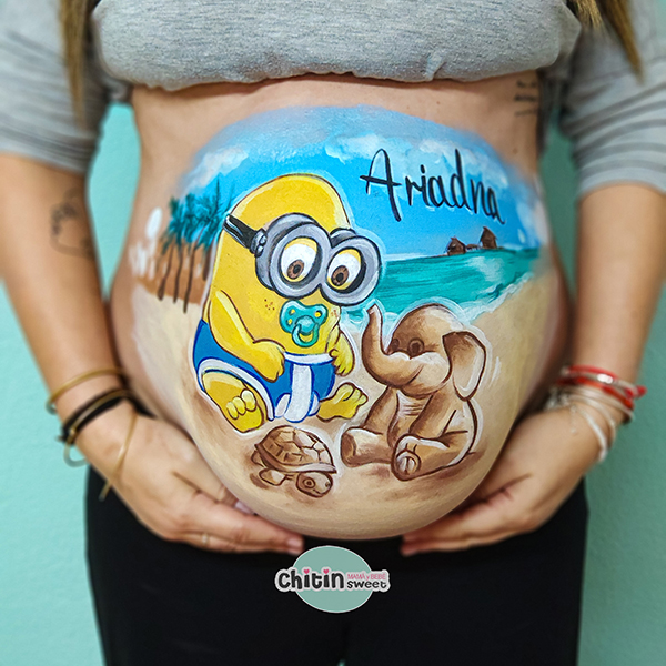 bellypainting-minion-babypainting-alicante-embarazada-elda-babyshower