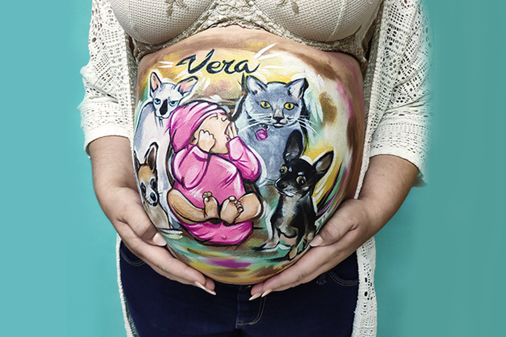 BELLY PAINTING RETRATO